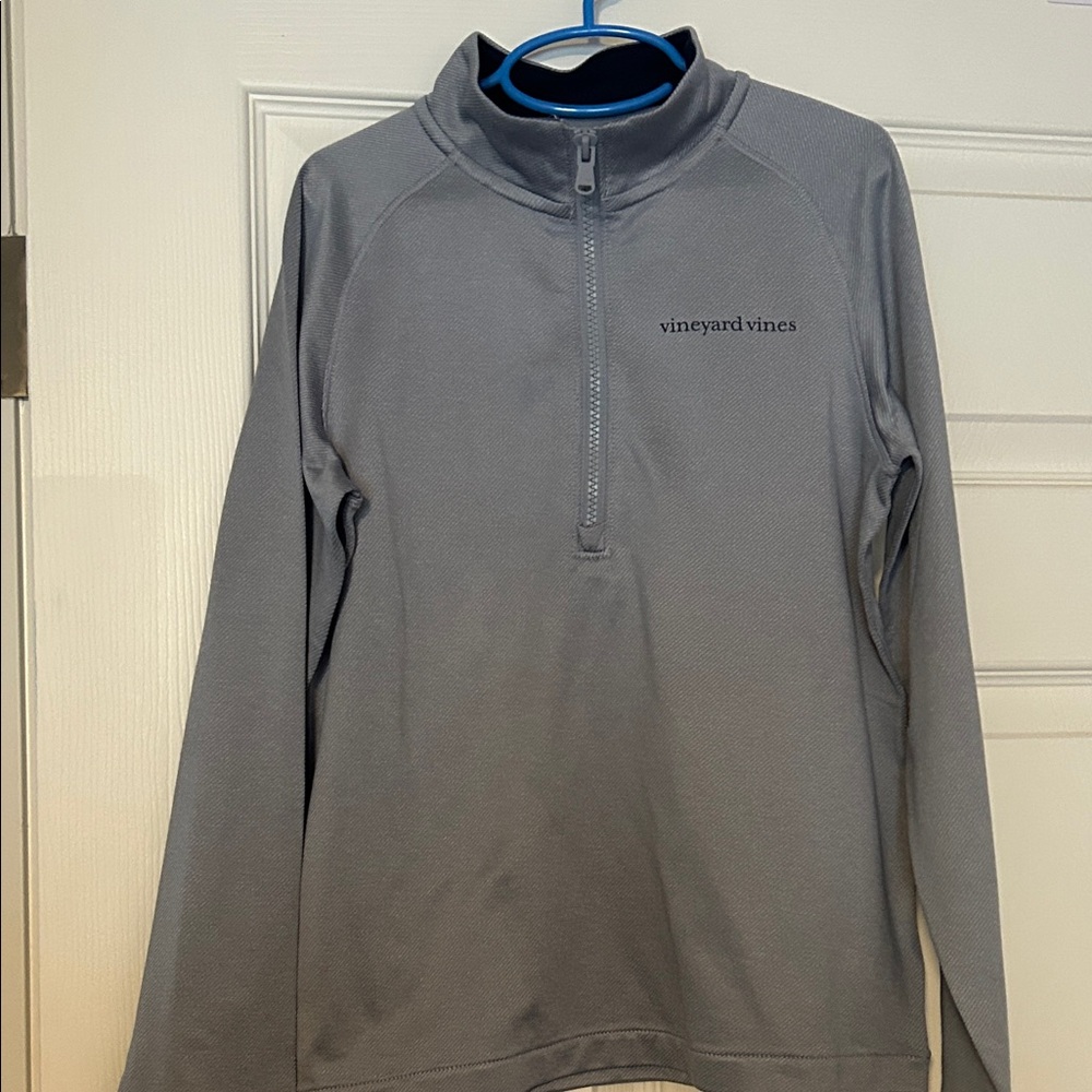 Vineyard Vines Steel Gray Half-Zip Pullover